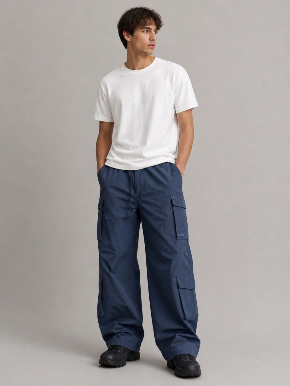 Marithe Francois‎ Girbaud Blue Cargo Pants